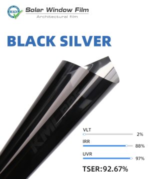 Architectural film - Black-Silver