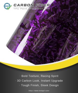 TPU Gloss Flower Carbon Fiber Purple