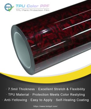 TPU flower carbon red